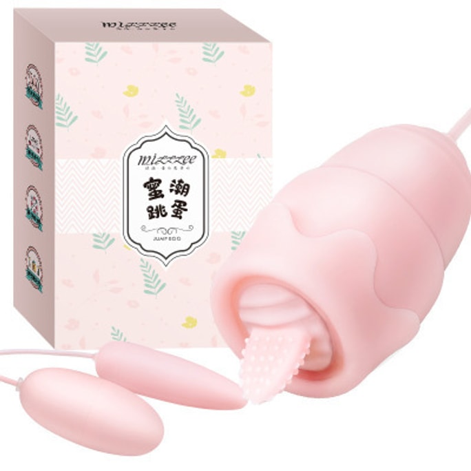 New honey tide USB massager tongue licking three-jump egg pink