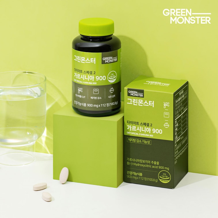 그린몬스터(한국) 슬리밍 시리즈 2 가르시니아 캄보지아 탄수화물 및 전분 차단 정제 900g 112정 3