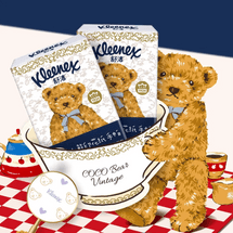 Kleenex Adorable Bear Pocket Tissues, 9 Sheets × 10 Packs