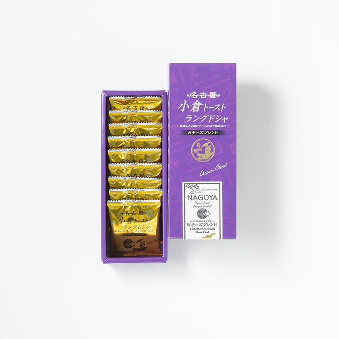 【日本直邮】日本名古屋特产 小仓吐司奶酪巧克力红豆夹心饼干 9枚