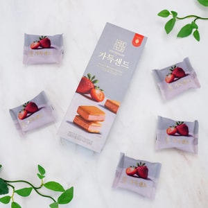 Premium Butter Sand Cookie Gift Box Fresh Strawberry Flavor 4.3 oz【Must-Buy Souvenirs】