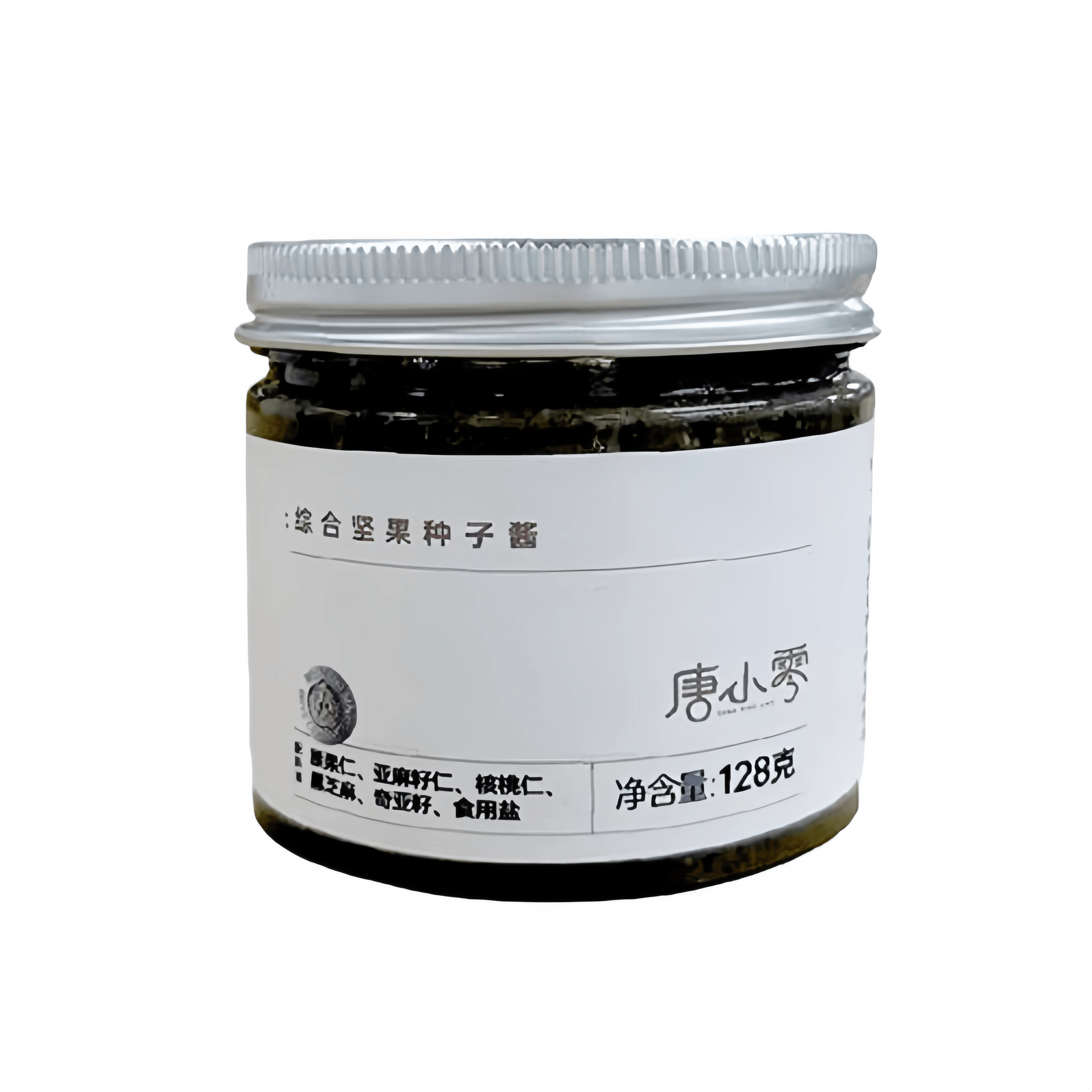 唐小零 综合坚果种子酱腰果仁亚麻籽仁核桃仁黑芝麻奇亚籽涂抹蘸料128g/瓶