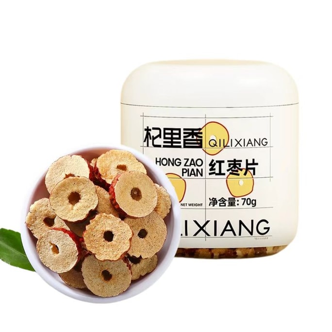 七里香 新疆若強 甘くてクリスピーな干しナツメスライス 70g