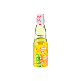 日本HATA哈达  RAMUNE弹珠汽水饮料 菠萝味 200ml