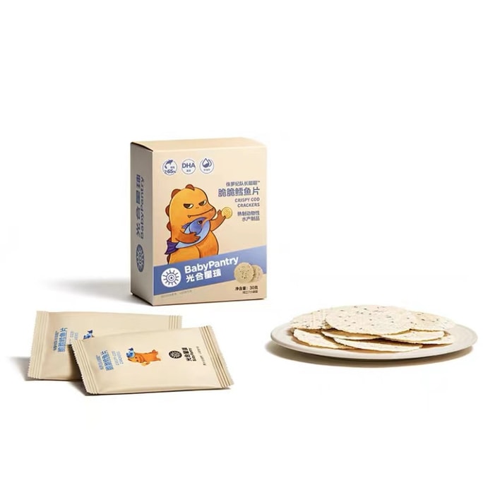 Children's casual snacks black sesame cod fish fillets double DHA 30g/box