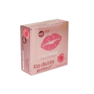 순수한 마음으로 움직이는, 50g*2 로즈 리치 맛 무설탕 민트 캔디, 웨딩용 고품질 캔디, 상쾌한 입냄새 제거