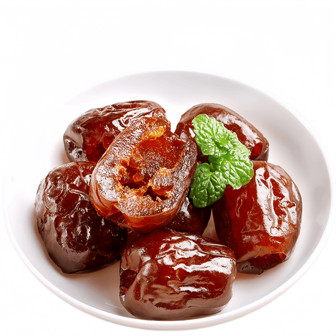 Rêve de dix ans jujubes rouges cristallins sans noyau miel jujubes collation emballage zongzi soupe miel confiture 500g/pot