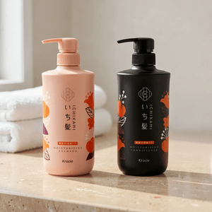 Ichikami Limited Shampoo and Conditioner Pair Set, Rich Double Moisturizing Care, 16.2 fl oz + 16.2 fl oz