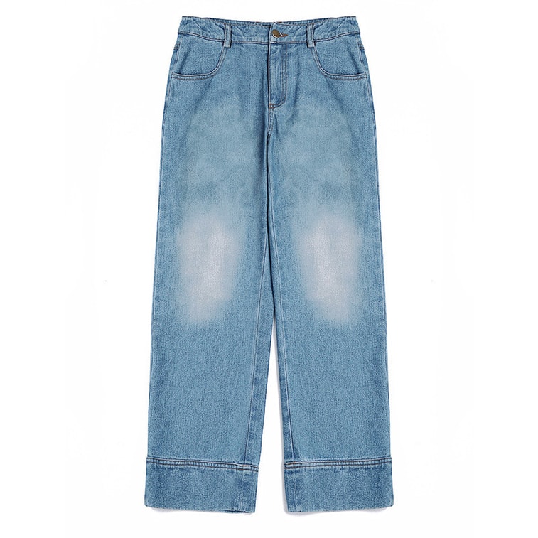 中国直邮 春秋新款明星同款修身牛仔外套长裤休闲时尚穿搭 外套 S 3