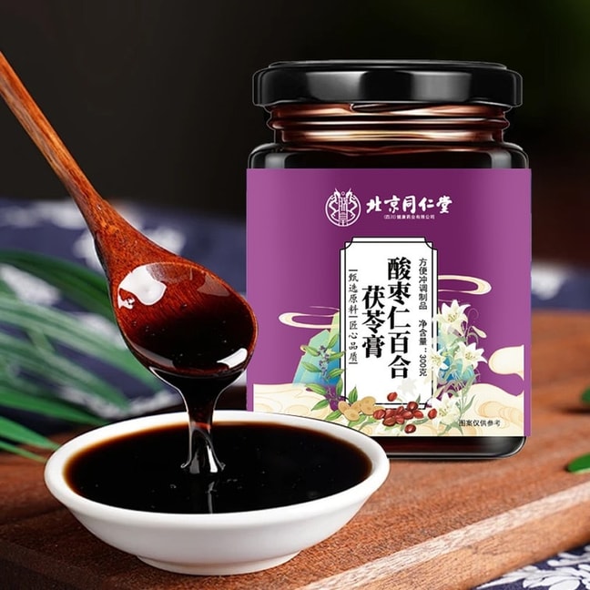 Suanzaoren Baihe Fuling Cream 300g/can for calming and aiding sleep