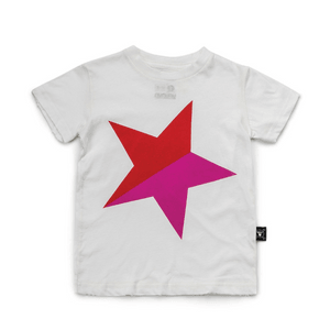 Nununu Kids Colorful STAR T-Shirt - White/Red 6-7Y