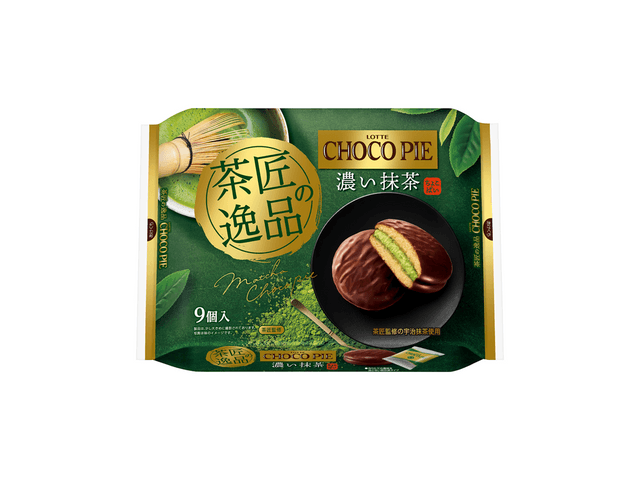 Chocolate Pie, Rich Matcha Flavor, 9 Pieces - Yami.com