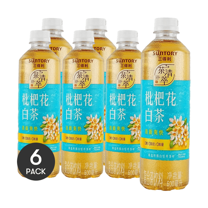 Loquat Flower White Tea 16.91 fl oz *6【6 Packs】【0 Sugar 0 Calories 0 Fat】