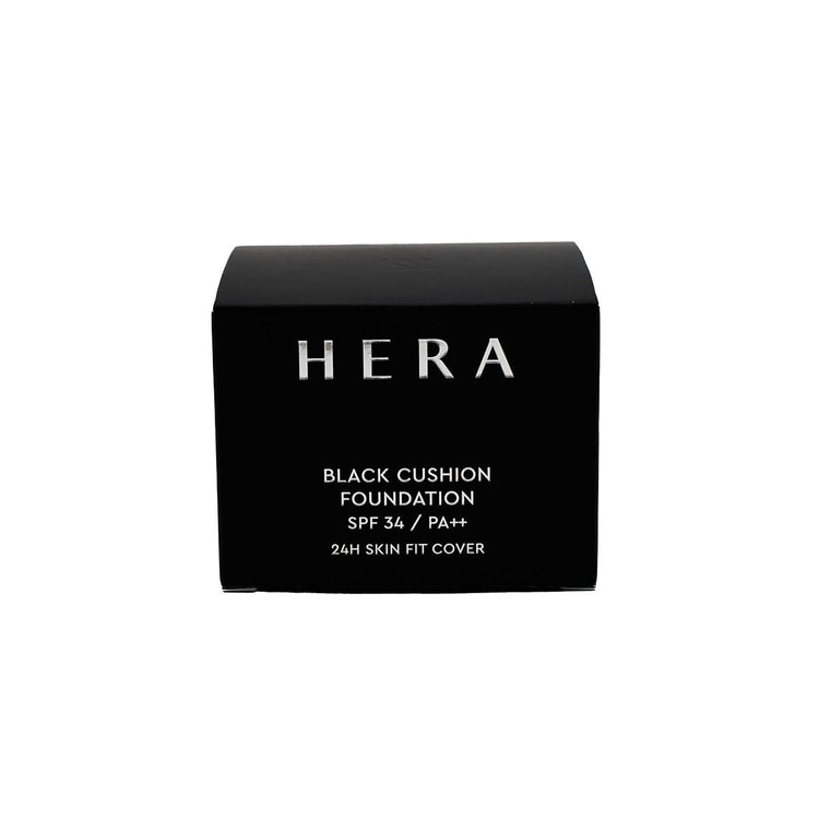 HERA Black Cushion SPF34 PA++ 21N1 Vanilla, 0.53 oz With Refill