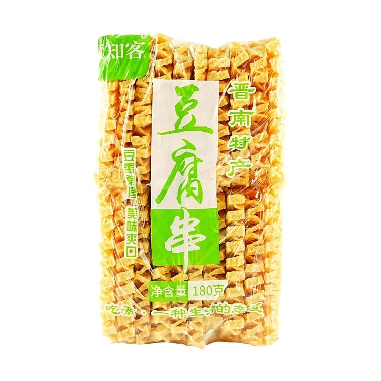 SUZHIKE Fried Tofu Skewer, 6.7 oz 【For Hot Pot and Malatang