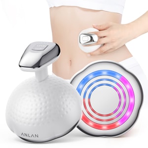 【アメリカ在庫あり】アンラン Anlan スキンケア痩身器具 下腹部・お腹・脚・腕痩せ 高周波美容器 EMS 微電流 OFY-2102 ホワイト 1台