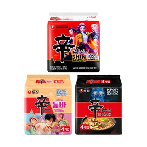 【Shin Ramen Combo】 K-pop Demon Hunters 【 Original +  Toomba + Black 】【55.1oz】【Netflix Limited Edition】