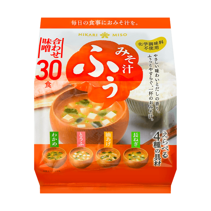 HIKARI Instant Miso Soup -30 pieces, 15.5oz