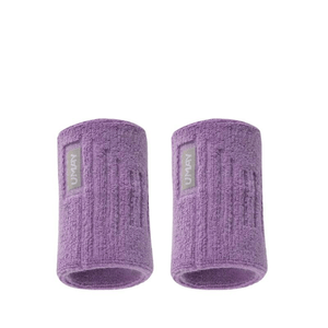 【中國直郵】佑美運動護腕扭傷護套健身手腕腱鞘擦汗吸汗巾風信紫腕帶*2隻