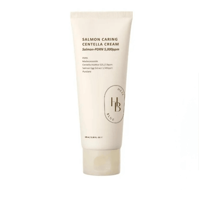 HEVEBLUE 연어 케어 센텔라 아시아티카 크림 (한국) 100ml/3.38 fl oz