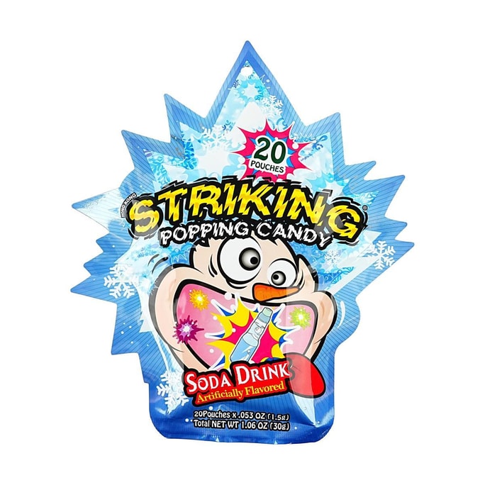 Striking Popping Candy , Soda Drink Flavor , 1.06 oz 