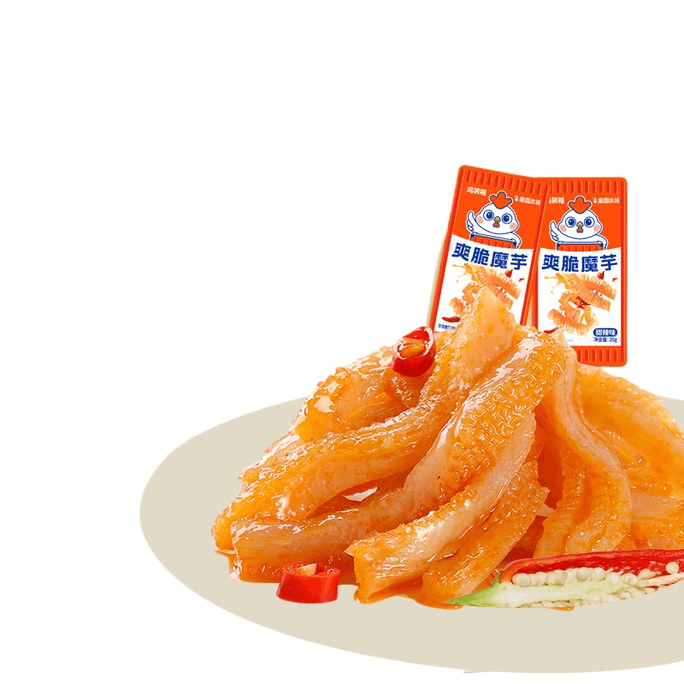 【中国直邮】 鸡装箱 蜜雪甜辣味魔芋爽 20g*8包