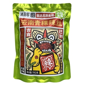 Yunnan Qingke Spicy Noodles with Fragrant Sichuan Pepper and Mokanszi Flavor, Snack for Nostalgic Childhood Cravings, Small Package, Mokanszi Flavor 192g*1 Bag