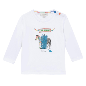 Paul Smith Baby Boys White Parleys T Shirt - 6M 6M