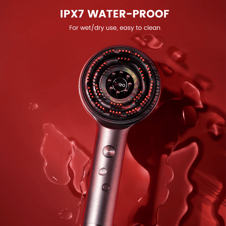 Scalp3 Scalp Massager With Red Light To Care For Your Scalp With IPX7 Waterproof Black 8