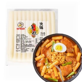 御食园 宁波风味 水磨炒年糕条 火锅伴侣 米香浓郁 软糯劲道 辛拉面炒年糕 400g