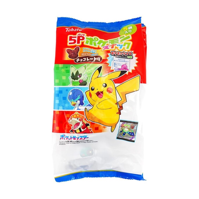 Pokemon Chocolate Flavored Snack,5p,2.82 oz