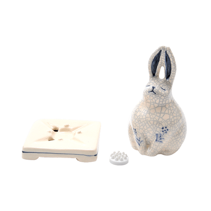 Nipponkodo incense hall white rabbit incense burner 1pcs