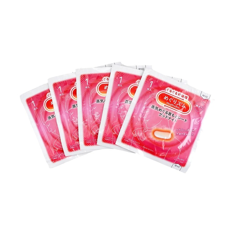 MEGRHYTHM Patch chauffant de nuit pour le cou, Sans parfum, 5 pièces 5