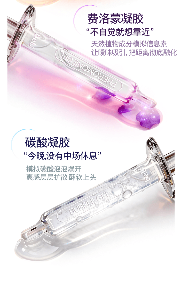 【中國直郵】 必遇 五感凝膠潤滑液女用高潮液私處快感增強液潤滑劑情趣用品5支裝/盒