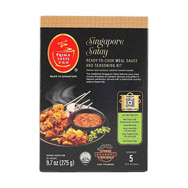 Singapore Satay Peanut Sauce, 9.70 oz【Roasted Peanut Spice Blend BBQ Dipping Sauce】