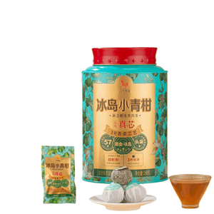 【중국 직배송】 팔마차업 신회 빙도 소청감 보이숙차 청감 육보차 직접 마시는 선물 차 250g/캔