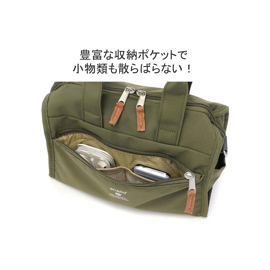 【Expédition directe du Japon】 Sac bandoulière mini Boston ANELLO GRANDE, petit sac d'extérieur, léger et facile à ranger, noir, 1 pièce