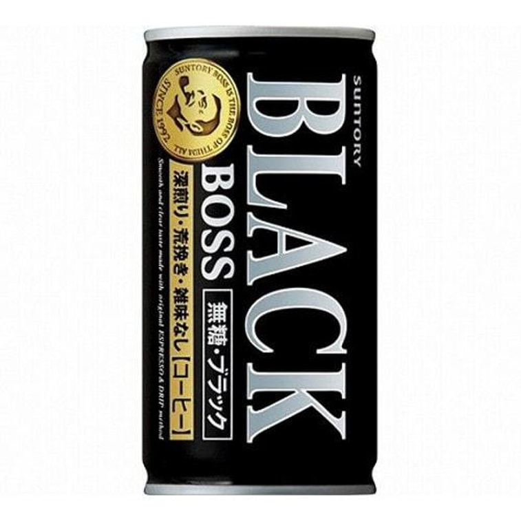 日本SUNTORY三得利 BOSS无糖黑咖啡饮料 185ml【0糖0脂0卡】 4