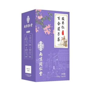 Nanjing Tong Ren Tang [Aide au sommeil et à la tranquillité] Thé de santé aux graines de jujube, lys, graines de lotus, thé pour le sommeil 30 sachets/boîte 150g [Thé de santé pour calmer le sommeil] Thé de santé, collation
