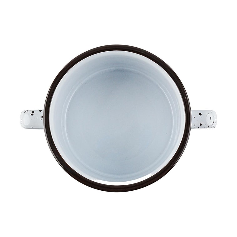 韓國SSUEIM AROUND 復古迷你雙耳陶瓷麥片杯碗 白色 470ml 115XH70mm 4