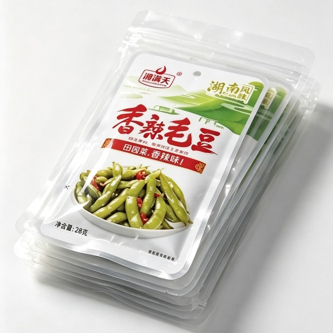 湘满天 향라 마오두 즉석 조리 볶음 안주 인플루언서 캐주얼 스낵 개별 소포장 28g*10개