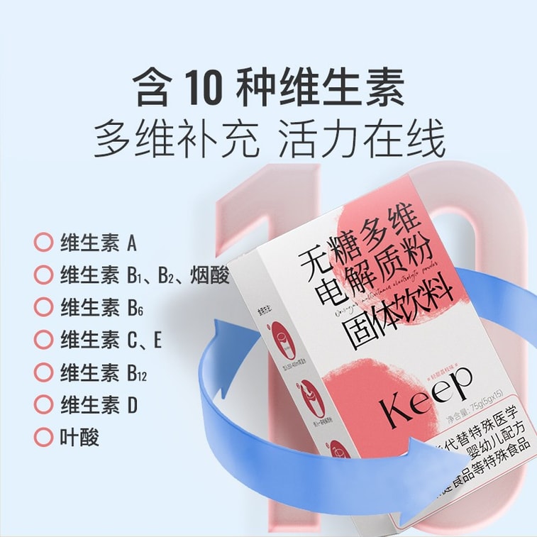 【中国からの直送】砂糖不使用マルチビタミン電解質パウダー固形飲料、ほのかに甘いライチ風味、爽やかでほんのり甘い、75g×3箱 3
