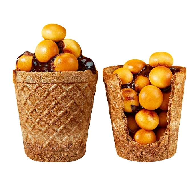 [중국 직송] 더 이상의 설명이 필요 없겠죠? 이 초콜릿 크리스피 컵은 크고 동그란 모양에 바삭한 식감이 일품인 제품으로, 통에 담겨 있습니다. 간식으로 제격이며, 안에는 다양한 필링이 들어있습니다. [12개입/120g]