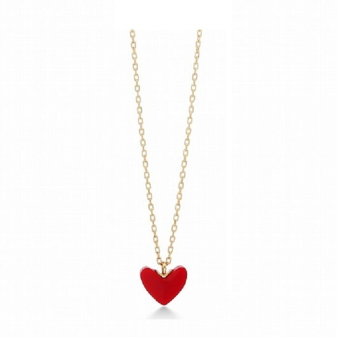 18K Gold Love Necklace Chain length is about 40cm Top 5*6mm