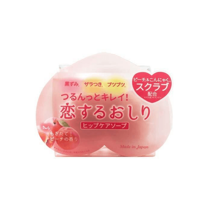 일본 PELICAN 복숭아 향 비누 보습 엉덩이 비누 80g