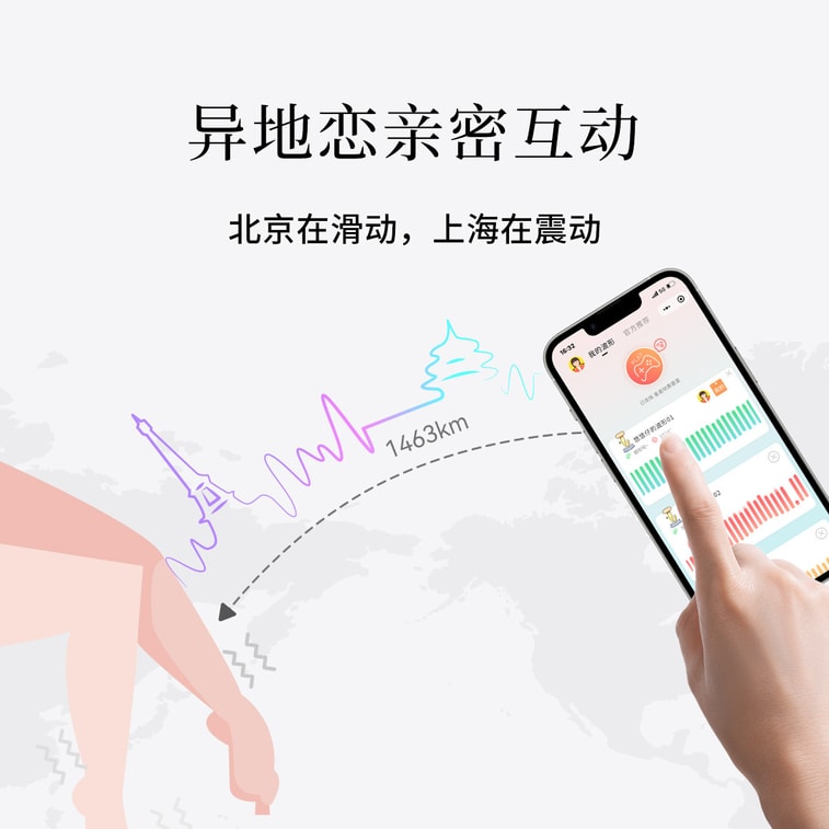 【中国直送】シャイな小悪魔アプリ搭載 女性用ワイヤレスバイブレーター リモコンバイブ 大人のおもちゃ 4