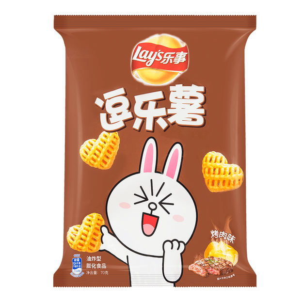 商品详情 - 百事lays乐事 逗乐薯 烤肉味 70g - image  0