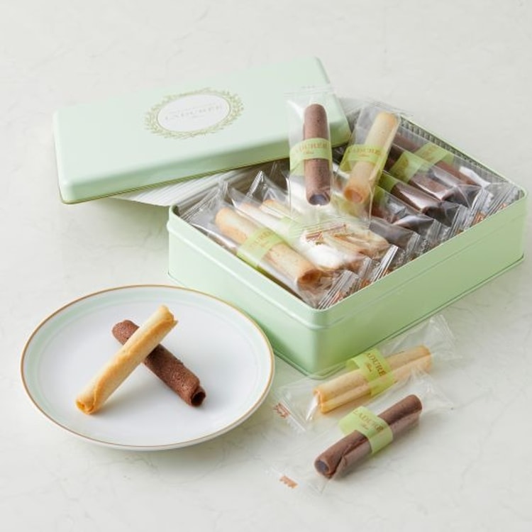 Japan Laduree Limited Vanilla Cocoa Egg Roll Gift Box 2 flavors 16
