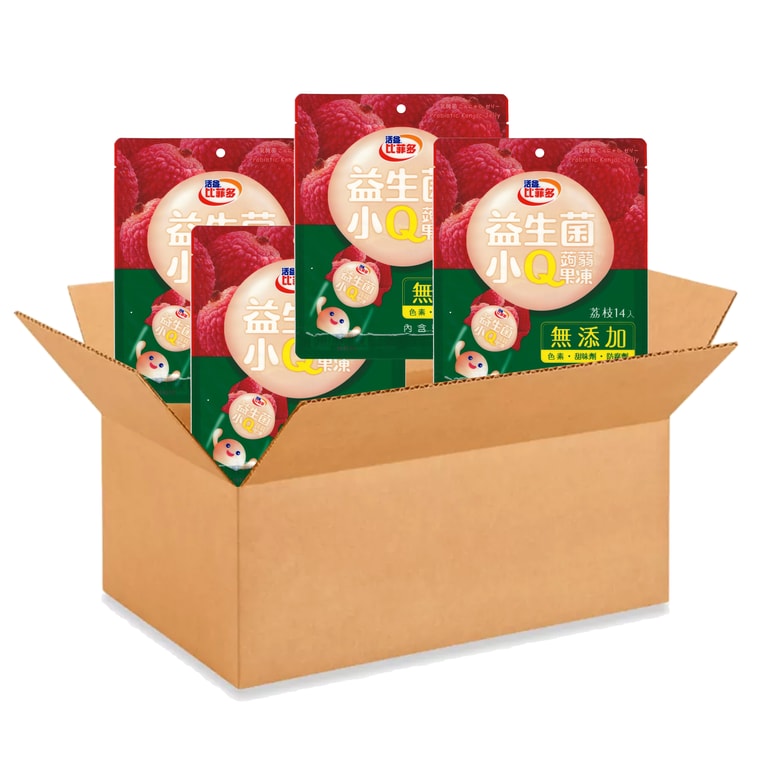 台湾 FeedMi 比菲多 益生菌小Q蒟蒻果冻 荔枝味 14枚装 280g * 4袋 5