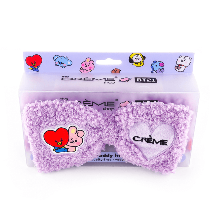 美国THE CREME SHOP BT21可爱泰迪发带发箍 紫色 4